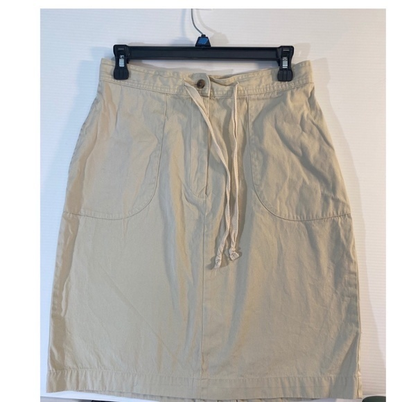L.L. Bean Womens Size 10 Reg Tan Skirt - Picture 1 of 3